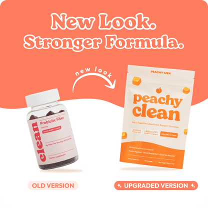 Peachy Clean Sugar-Free Pre+Probiotic Fiber Gummies