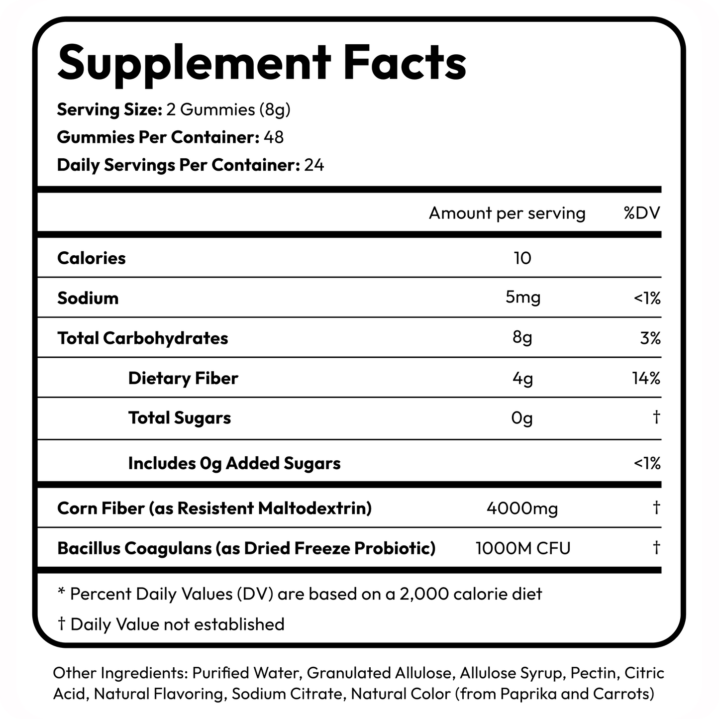 Peachy Clean Sugar-Free Pre+Probiotic Fiber Gummies